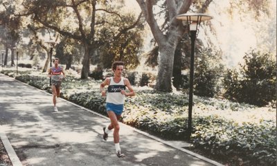 Duel in the Sun.  Annual 4 mile Alumni vs Varsity XC Race.  1984
